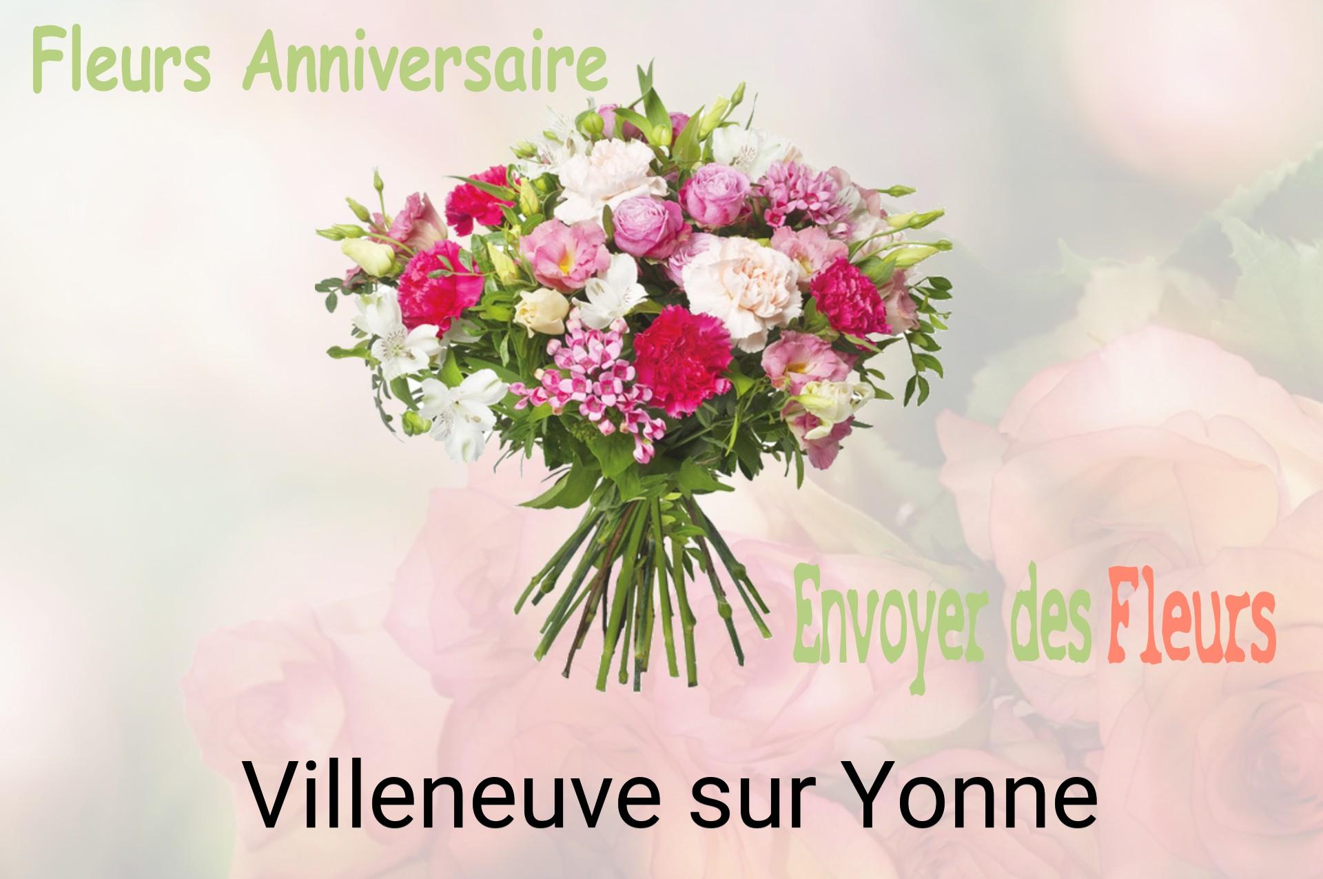 Bouquet de fleurs d’anniversaire livré à Villeneuve-sur-Yonne